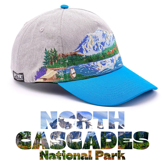 Embroidered North Cascades National Park Hat - 100% of profits donated to National Parks